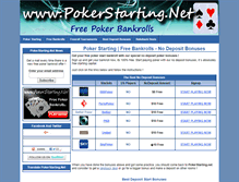 Tablet Screenshot of pokerstarting.net